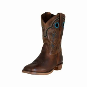 TuffRider Youth Rocky Mountain Square Toe Western Boots - Kids Western Riding Boots