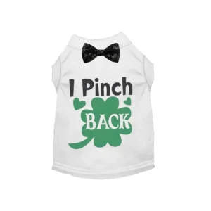 Bark Fifth Avenue I Pinch Back St. Patrick's Day Dog Tee