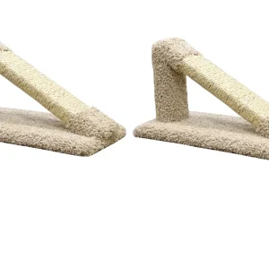 2 Pack of Angled Sisal Rope Cat Scratching Post | Made in USA