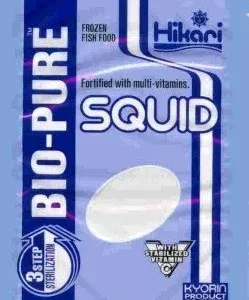 Hikari Bio-Pure Frozen Squid - Flatpack - 4 oz