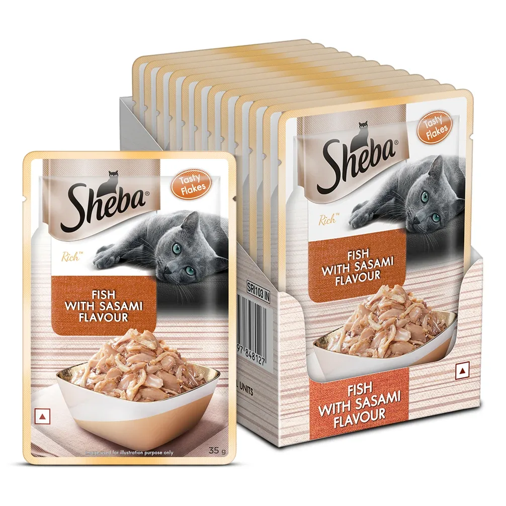 Sheba Fish with Sasami Premium Cat Wet Food - Image 2