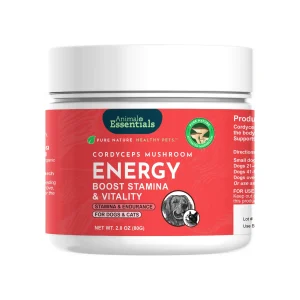 Animal Essentials ENERGY Cordyceps Mushroom Powder for Dogs & Cats