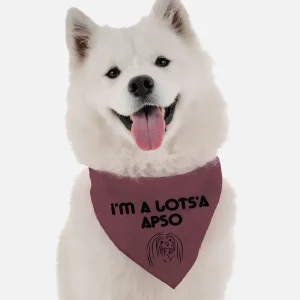 BanDoggie I'm a Lots'a Apso Dog Bandana - Funny Microfiber Pet Bandana, Made in USA
