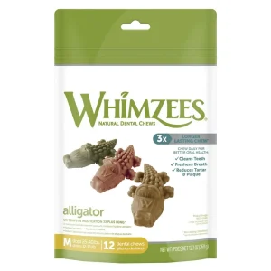 Whimzees Alligators Medium, 12.7 oz Bag