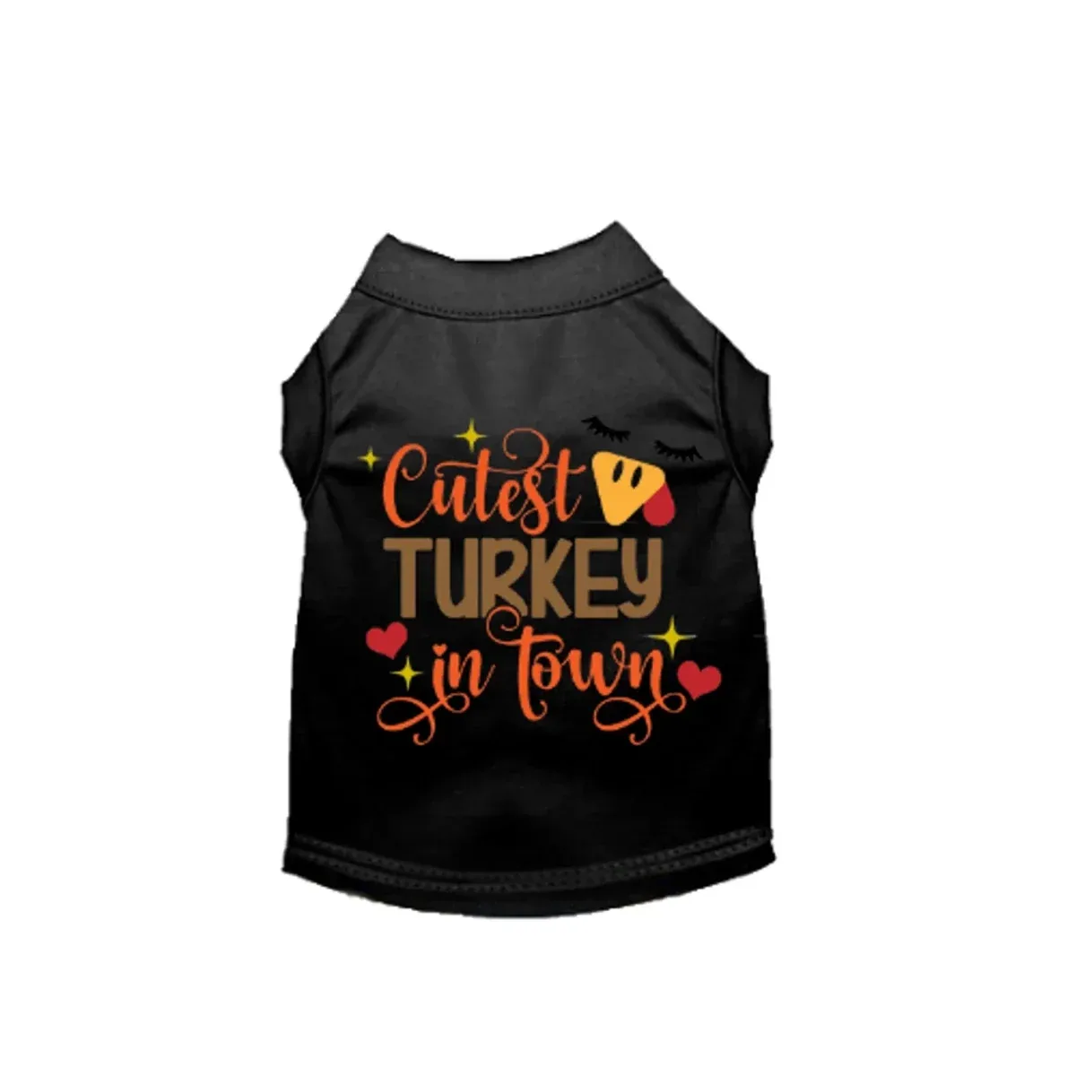 Cutest Turkey in Town Dog Sleeveless Shirt - Image 2