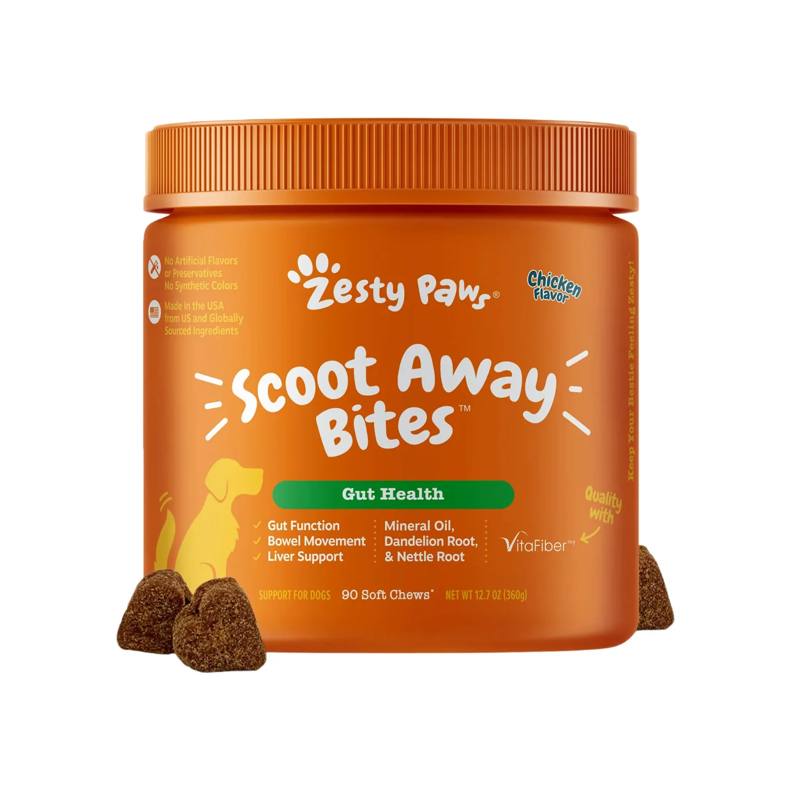 Zesty Paws Scoot Away Bites for Dogs