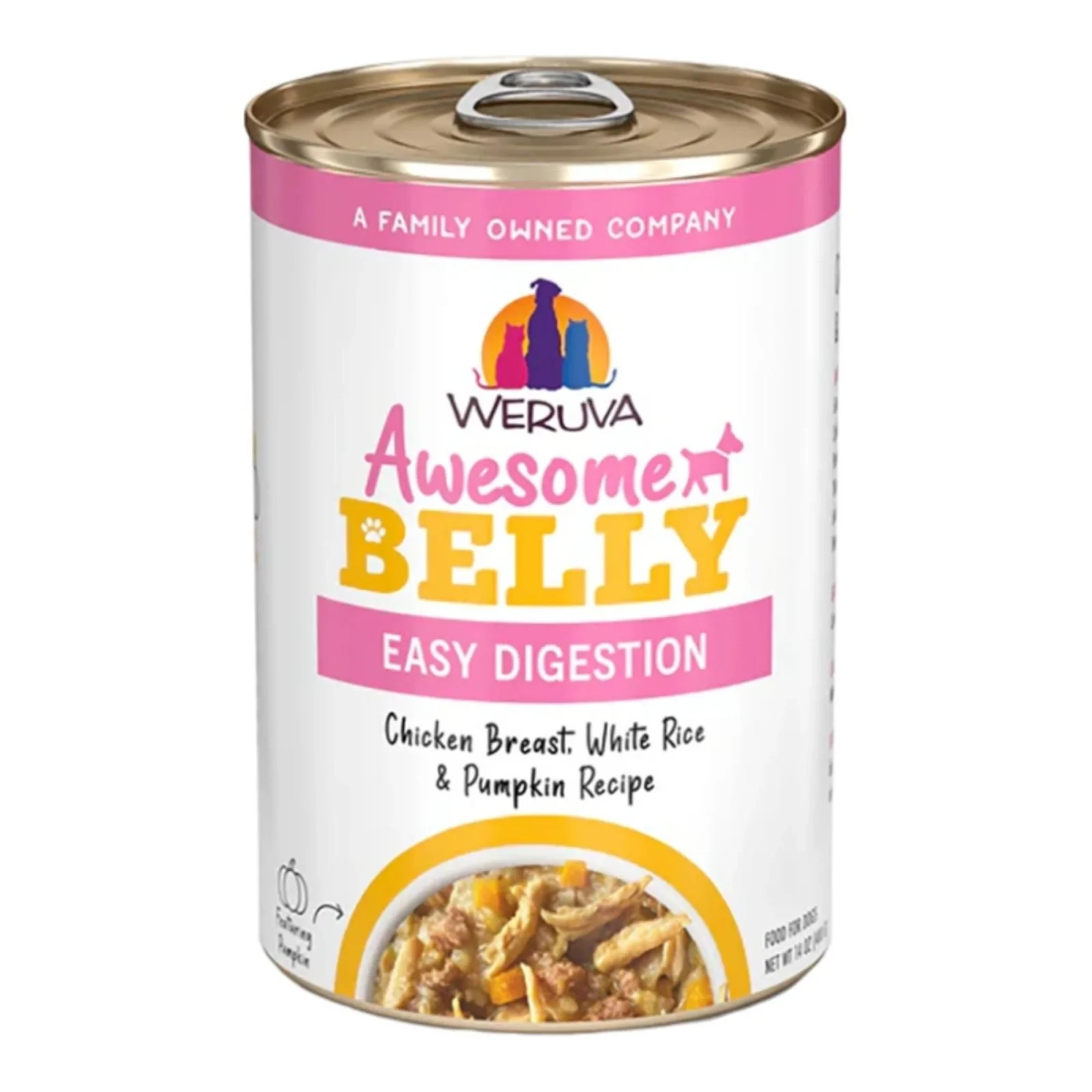 Weruva Dog Belly Chicken & Rice, 14 oz each, Case of 10