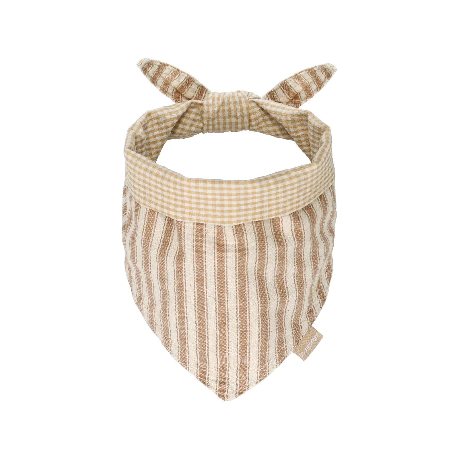 Mocha Stripe Dog Bandana