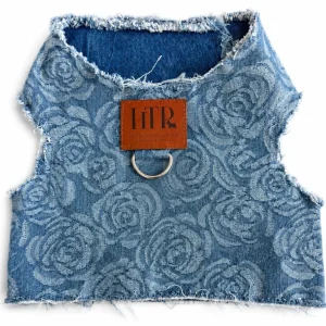 Printed Rose Denim Harness