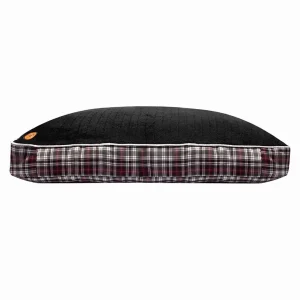 Halo Duck Green Plaid Rectangular Dog Bed - Premium Plush Cushioned Pet Bed with Removable Washable Cover
