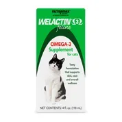 Nutramax Welactin Omega-3 Fish Oil Liquid Skin and Coat Health Supplement For Cats