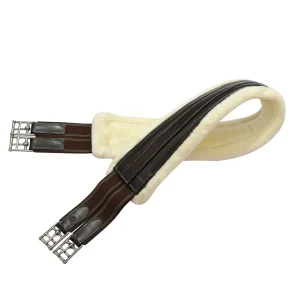 Henri de Rivel Advantage Chafeless Sherpa Fleece Girth-Havana, 38 in