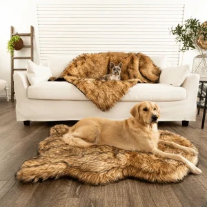 PupRug® Orthopedic Bed + Matching Waterproof Blanket Bundle- Sable Tan