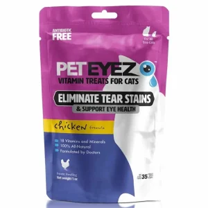 Pet Eyez Vitamin Cat Treats for Cats Chicken Formula 1 oz