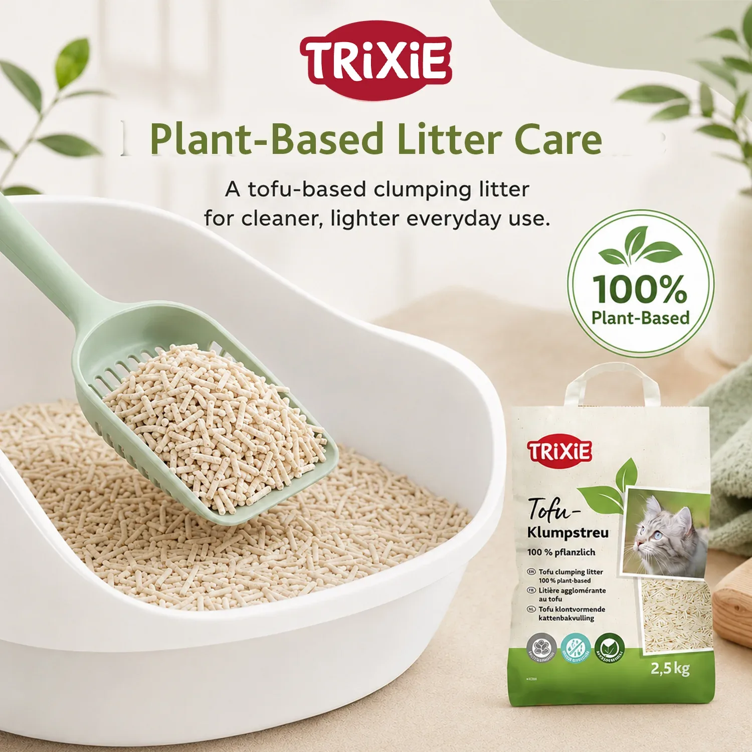 Trixie Tofu Clumping Cat Litter for Cats - Image 2