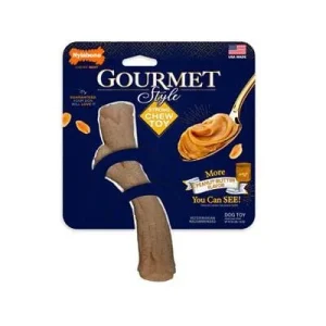 Nylabone Gourmet Style Stick Strong-Chew Peanut Butter Flavored Nylon Chew Dog Toy