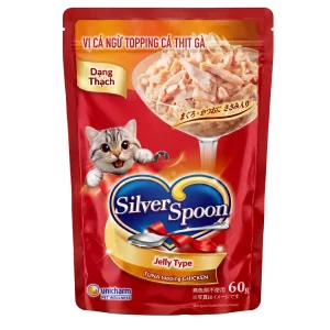 Unicharm Silver Spoon Pouched Chicken Jelly Sasami Cat Wet Food