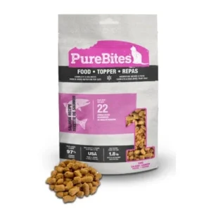 Purebites Salmon Recipe Freeze-Dried Raw Cat Food Topper Pouch