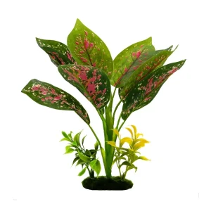 Blue Ribbon Pet Products Tropical Gardens Chinese Evergreen Aquarium Plant, 12 in