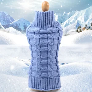 Bark Fifth Avenue Cashmere Twisted Rope Dog Sweater