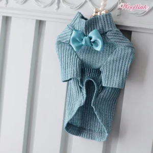Wooflink Holiday Shimmer Basic Turtleneck in Teal