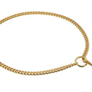 Slip Curve Show Chain Dog Collar (22 in x 1.4 mm)
