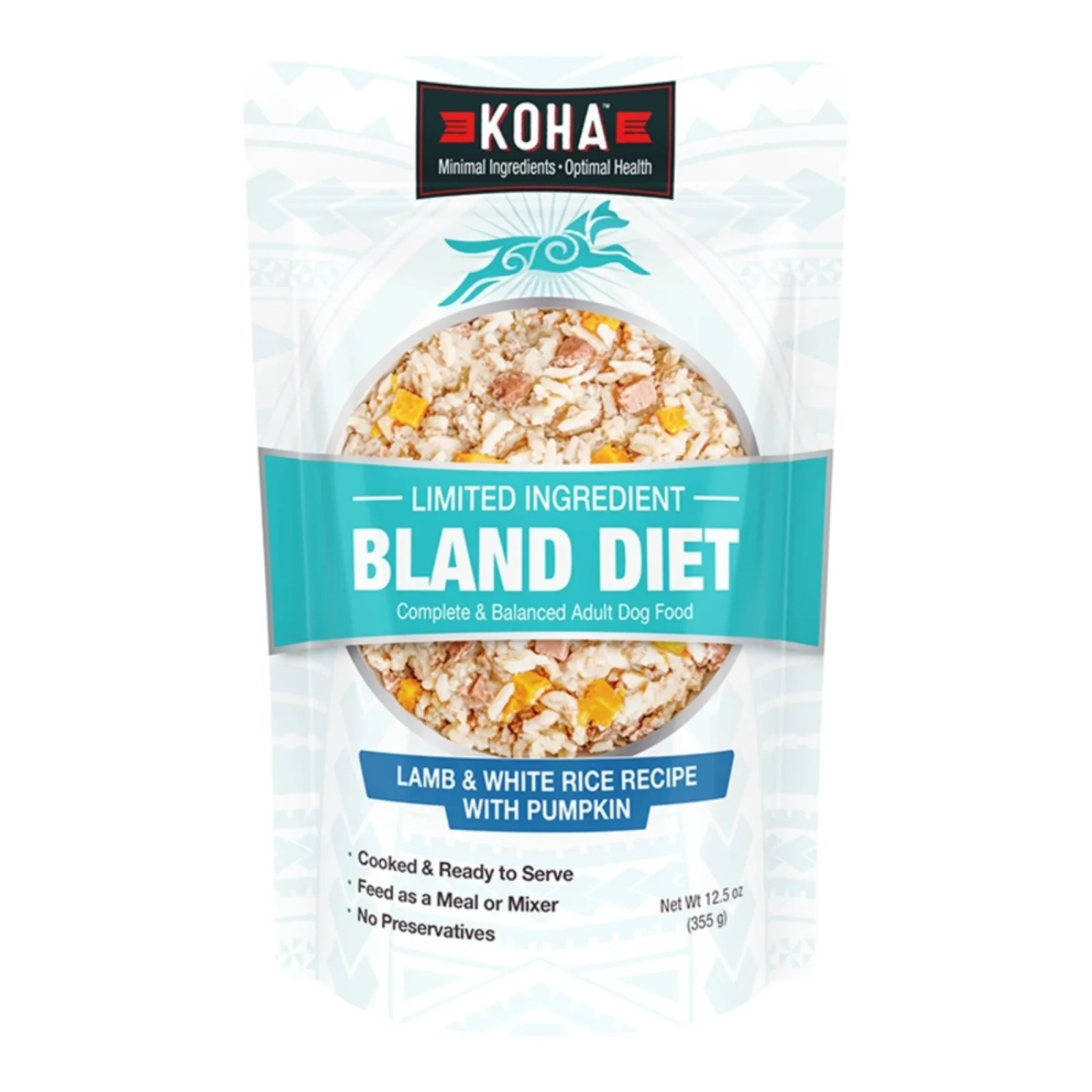 Koha Dog Bland Diet Lamb & Rice, 12.5 oz each, Case of 6