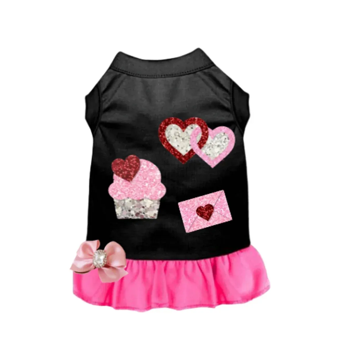 My Favorite Valentine's Dog Treats Dog Dress by Bark Fifth Avenue