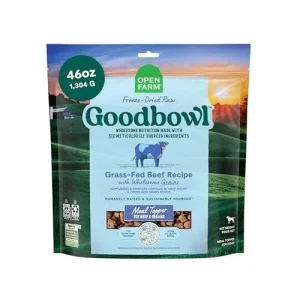 Open Farm Goodbowl Grass-Fed Beef with Wholesome Grains Freeze-Dried Raw Dog Food or Topper