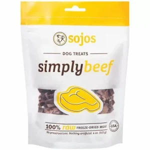 Sojos Dog Simply Beef Dog Treat, 4 oz