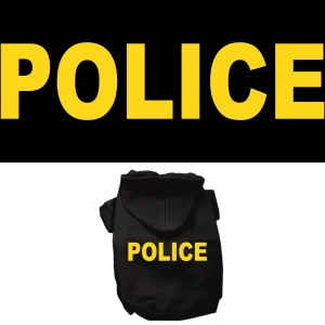 Halloween Pet Hoodie "Police Costume"