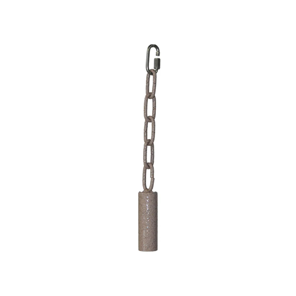 Metal Pipe Bell on a Chain Black - Small