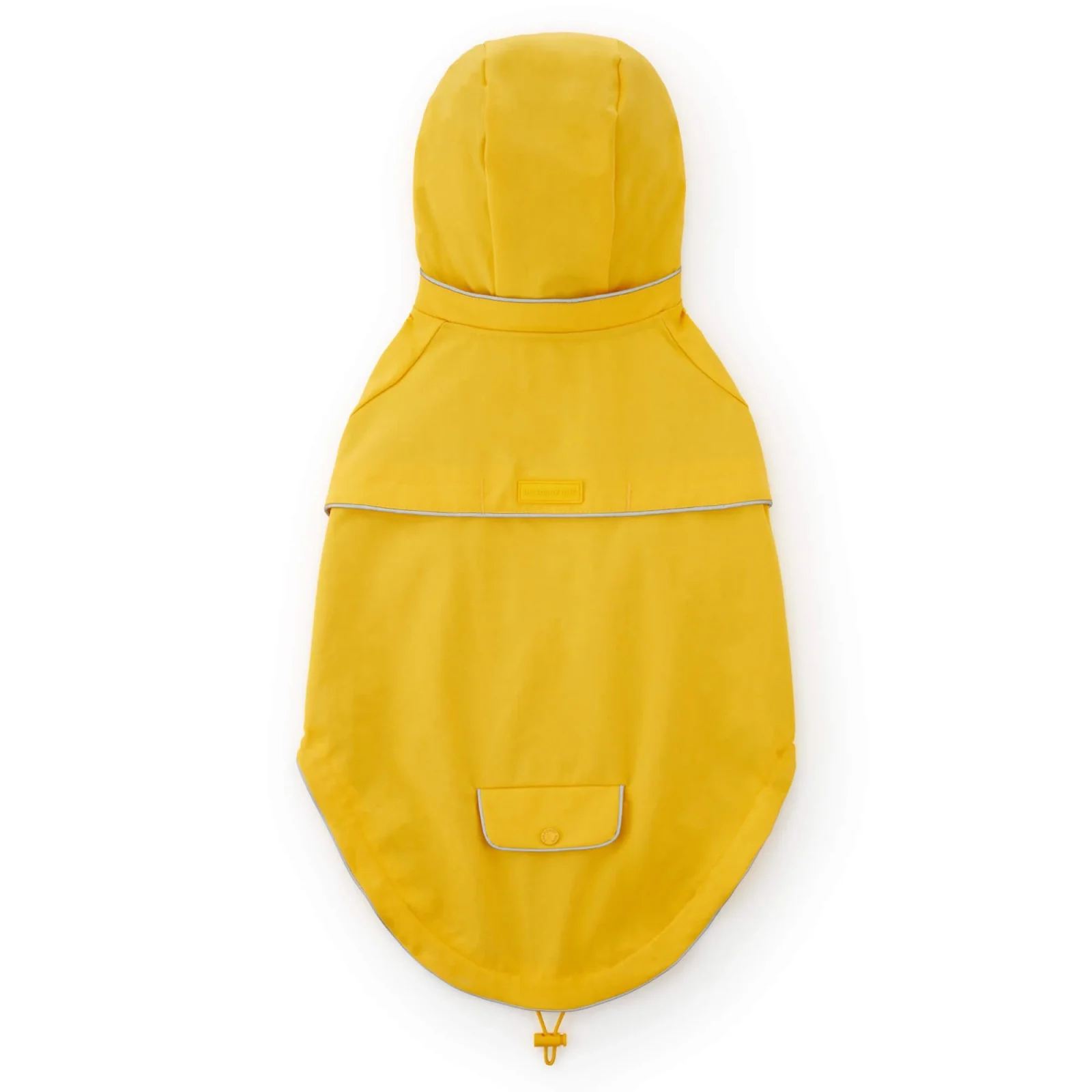 Bright Yellow Reflective Dog Raincoat - Image 2
