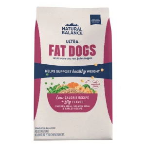 Natural Balance Pet Foods Original Ultra Fat Dogs Dry Dog Food Chicken Meal, Salmon Meal & Barley, 24 lb