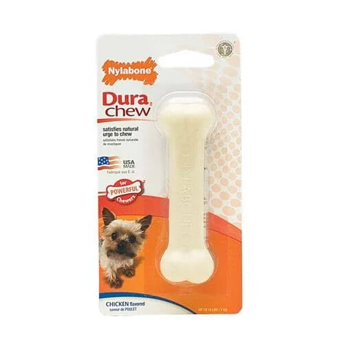 Nylabone Classic Bone Durable Power-Chew Chicken Flavored Nylon Chew Dog Toy - Image 2