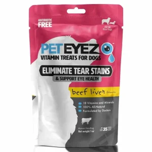 Pet Eyez Vitamin Dog Treats for Dogs Beef Liver Formula 1 oz