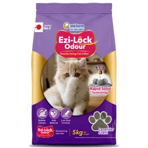 Unicharm Ezi Lock Odour Lavender Scented Cat Litter