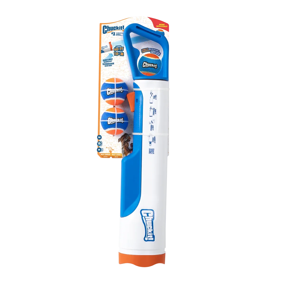 Chuckit! Cannon & Cannon Max - Dog Ball Launcher