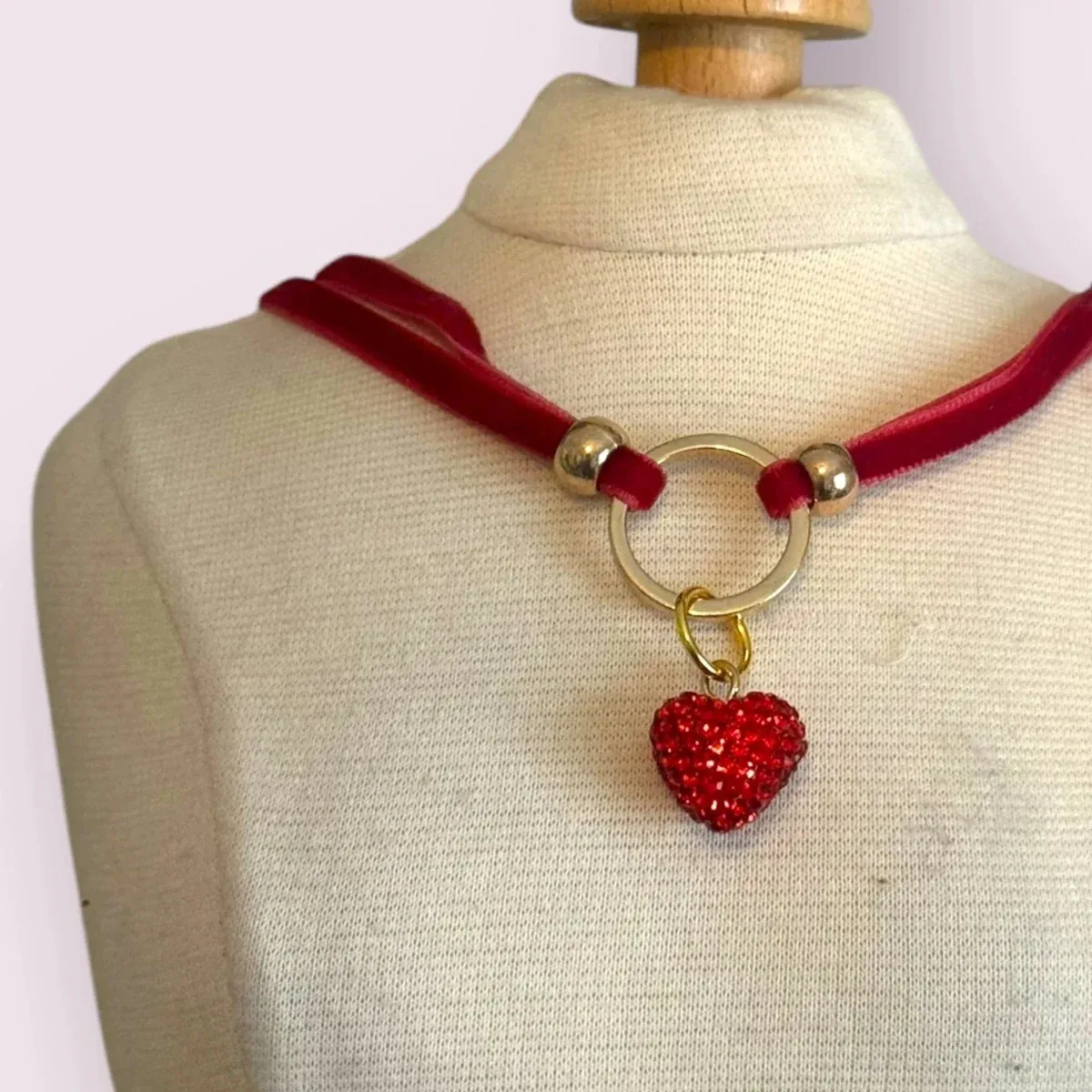 My Sweet Petite Luxury Velvet Rope Dog Collar Necklace - Image 2