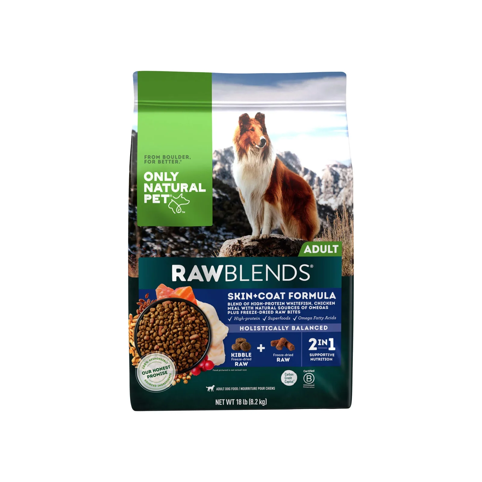 Only Natural Pet Raw Blends Skin and Coat Dog Food - Image 2
