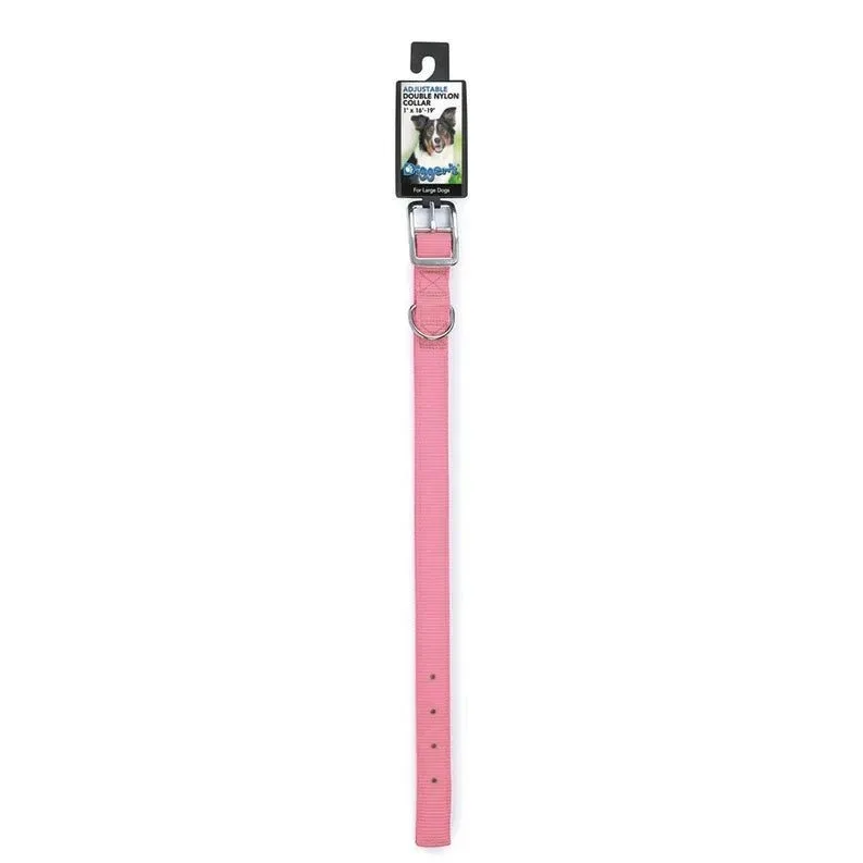 DGR 1 in Nylon Dog Collar 20 in Pink