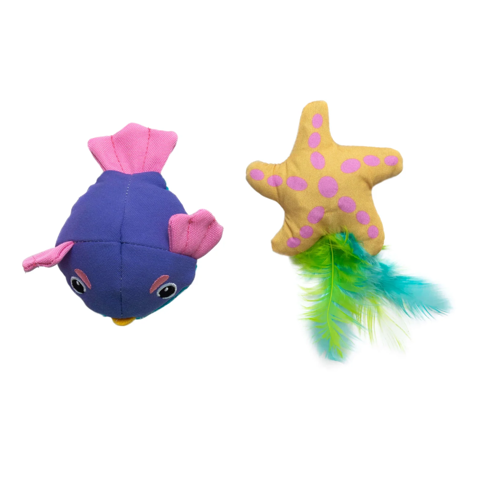 Quirky Kitty Pufferfish Pals Cat Toys 2-Pack | Cooling Catnip Ocean Toys