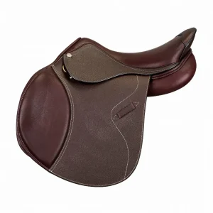Henri de Rivel Club Close Contact Plus Saddle - Adjustable Gullet English Jumping Saddle - Australian nut