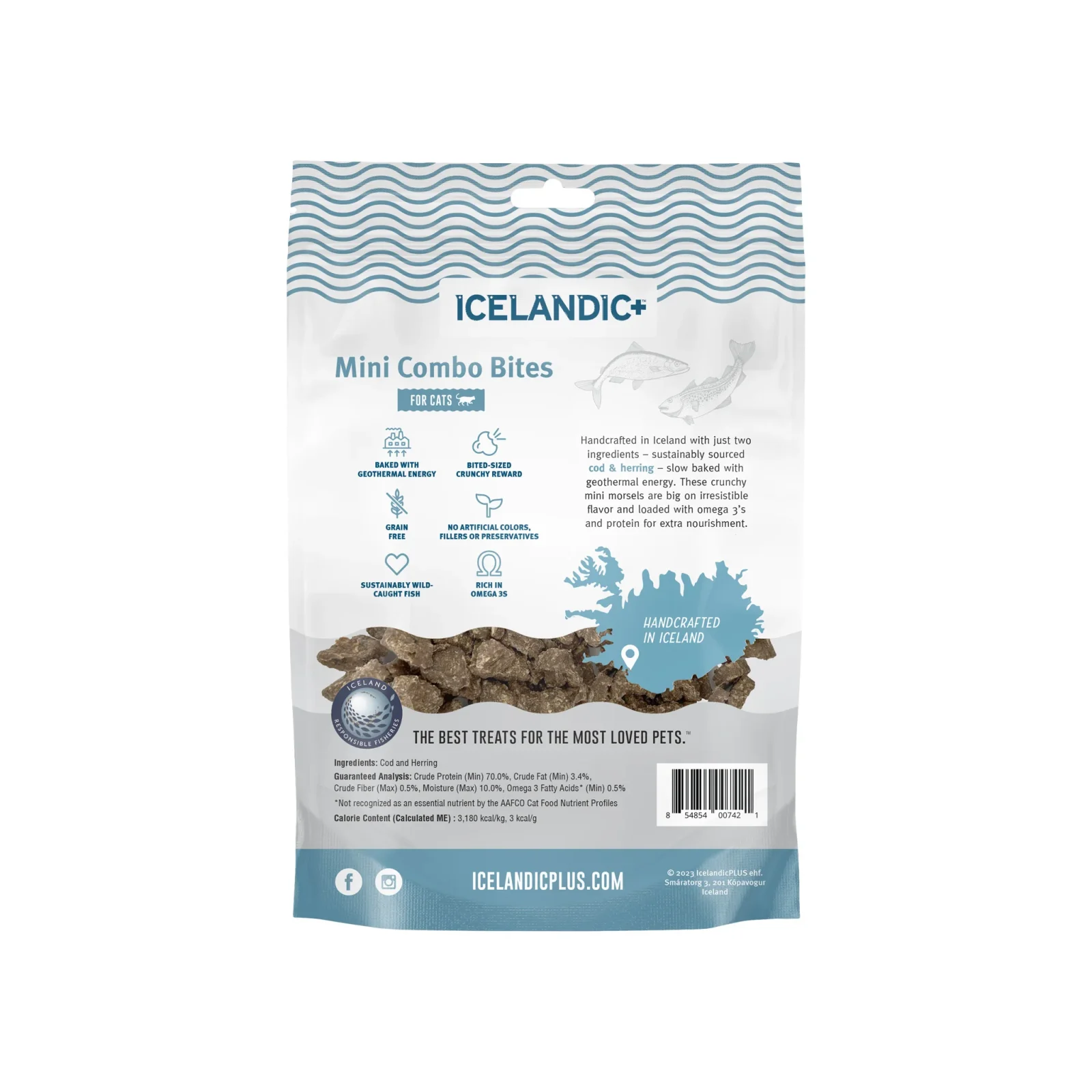 Icelandic+ Mini Combo Bites Fish Cat Treats - Image 2