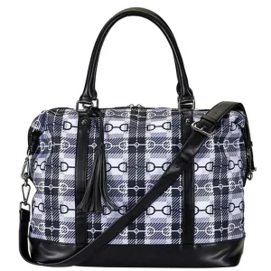 AWST Int'l Snaffle Bit Pattern Travel Bag with Tassel