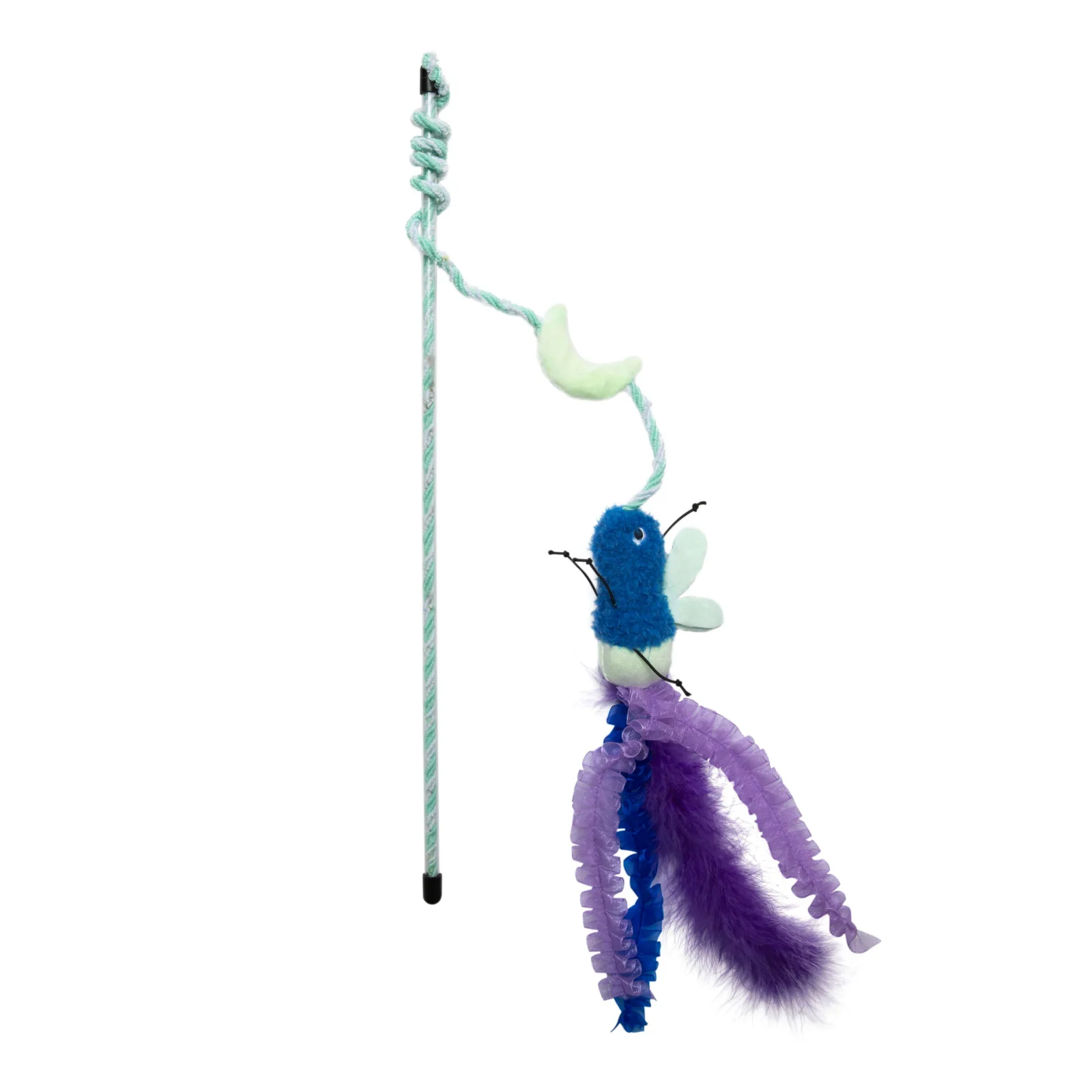 Quirky Kitty Firefly Wand – Glowing Cat Wand Toy with Catnip & Silvervine