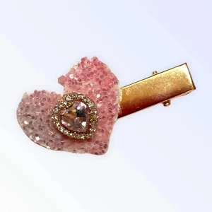 Lovely Glitter Heart Dog Hair Clips by Bark Fifth Avenue
