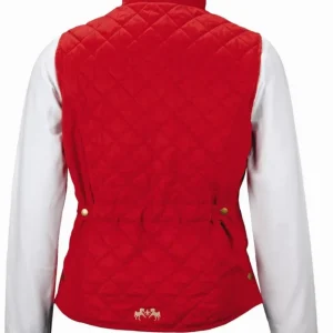 Equine Couture Ladies Spinnaker Micro Suede Vest - Lightweight Riding Vest with Adjustable Back Cinchers