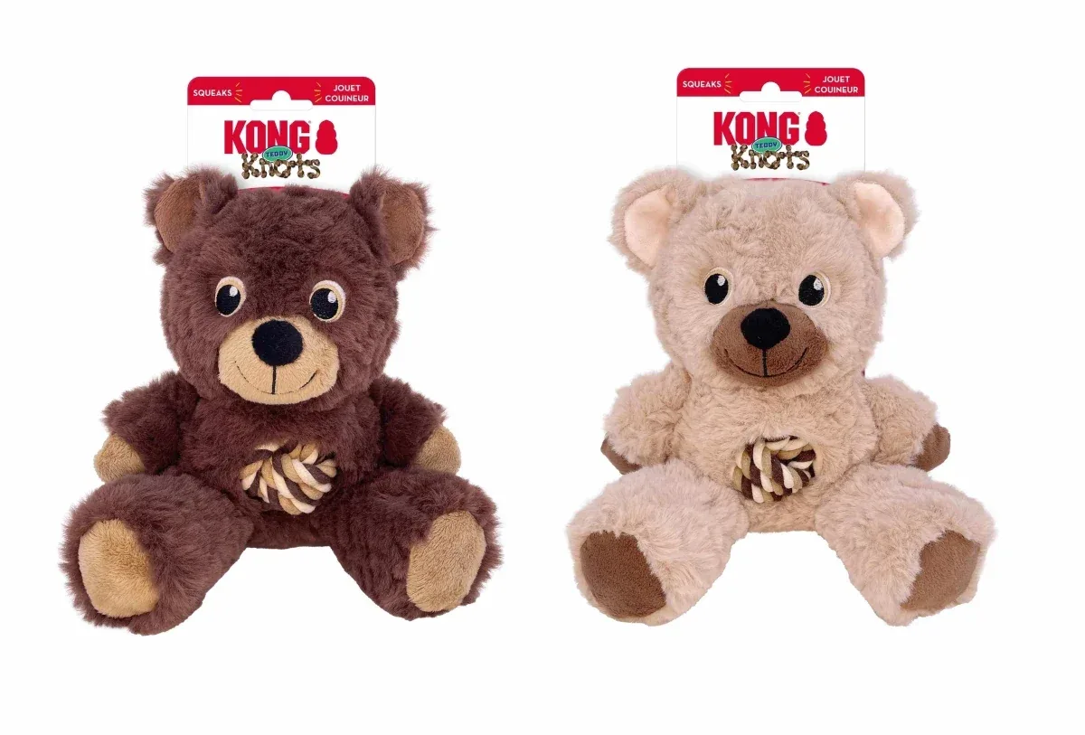KONG Knots Teddy Dog Rope Dog Toy Assorted, MEDIUM - Image 2