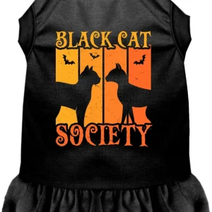 Black Cat Society Pet Dress